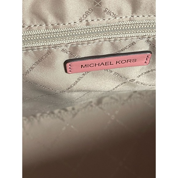 Michael Kors AVRIL Suede & Leather Satchel - Picture 9 of 13